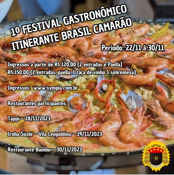 1º Festival Gastronômico Itinerante Brasil Camarão