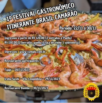 1º Festival Gastronômico Itinerante Brasil Camarão